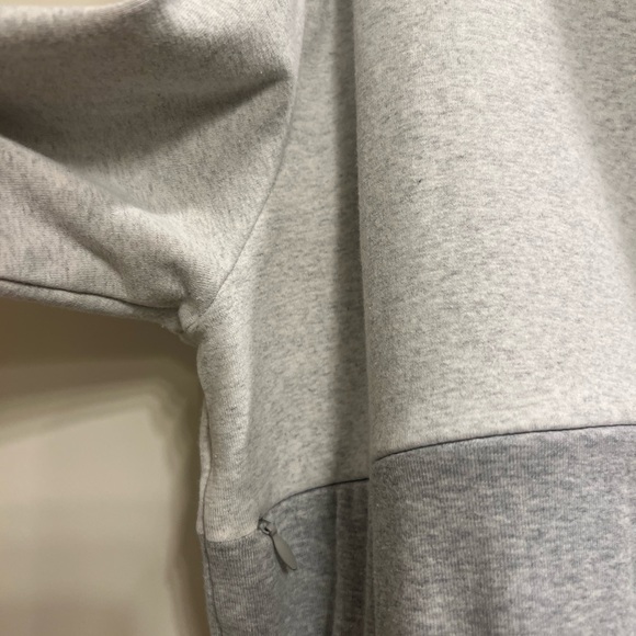 Nursing Queen Light and Dark Gray cowl neck sweatshirt - Picture 3 of 4